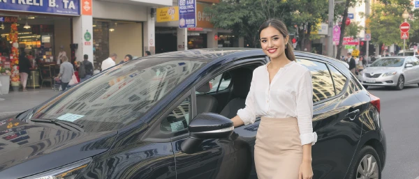 Gavlja gavjum shahar ko'chasi, yangi boshlovchi haydovchi uchun sharoitlarni ifodalaydi.