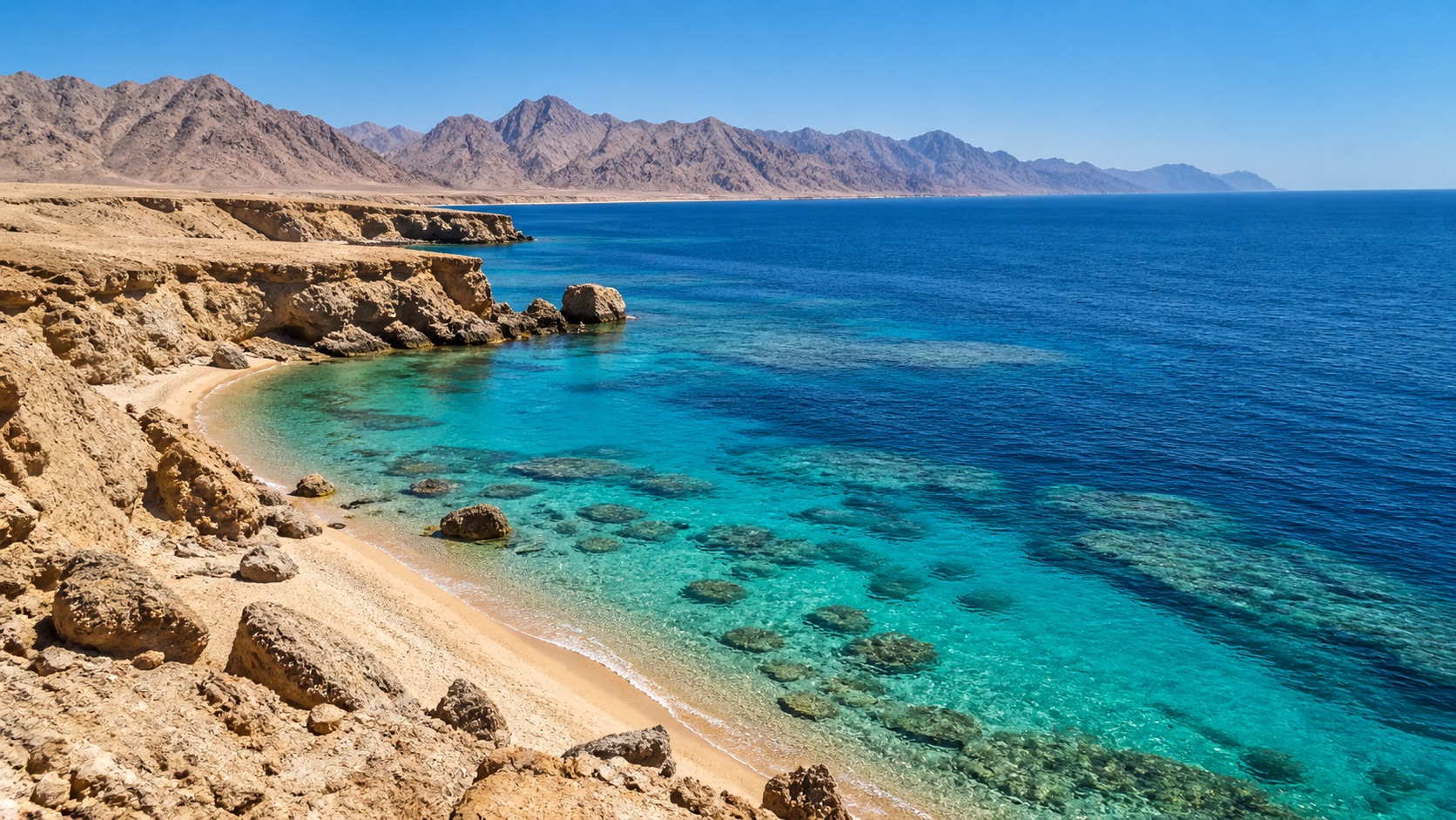AI-illyustratsiya: Sharm-ash-Shayx sohili